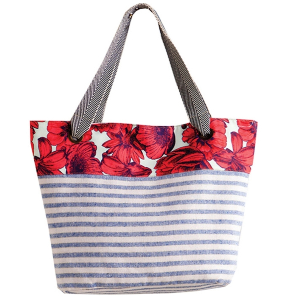Maaji Reversible Canvas Beach Tote Bag